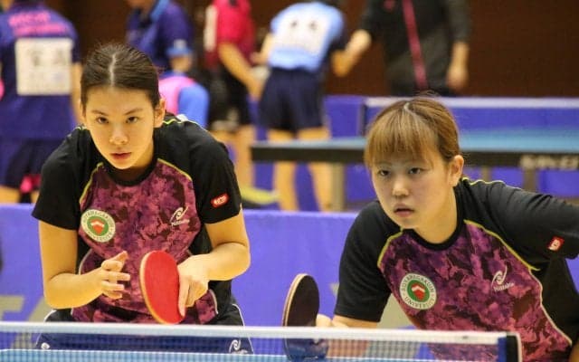 青山学院大・熊中/三條、女子ダブルス優勝　「練習が自信につながった」＜卓球・全日学＞