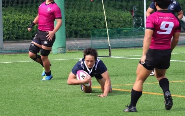 [ラグビー]国学大との接戦を制しリーグ戦４勝目
