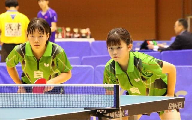大学生No.1を競う卓球・全日学　男女ダブルス決勝進出ペア決まる