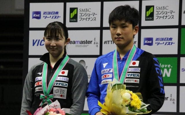 早田・張本ペア、混合ダブルス準優勝　早田「すごく自信になった」＜ライオン卓球ジャパンOP荻村杯＞