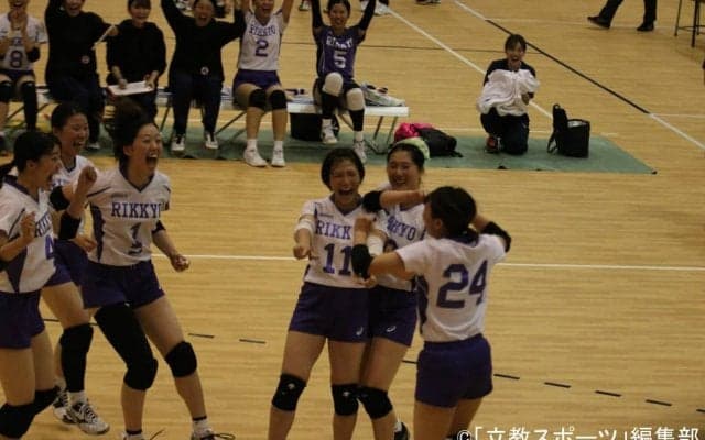 【女子バレーボール部】勝利のカギは「エンジョイバレーボール」入替戦に弾みをつける勝利!!