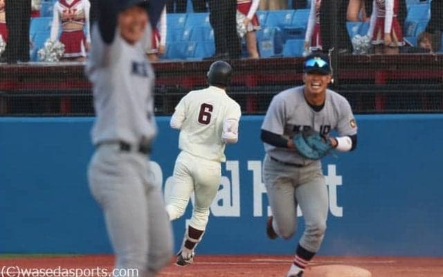 目の前で胴上げ…　投打で慶大に完敗／慶大１回戦