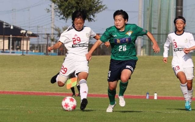 [女子サッカー]延長戦で逆転許す　常盤木学園高に１－２で無念の皇后杯１回戦敗退