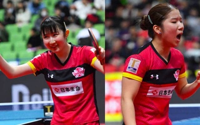 【卓球・Tリーグ】止まらない森の雄叫びと早田のバク進が日本生命に勝利もたらす＜12/27日本生命 vs 名古屋＞