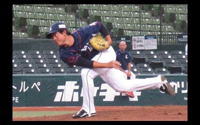 西武の2年目與座が支配下登録、背番号「44」　昨年のTJ手術から復帰