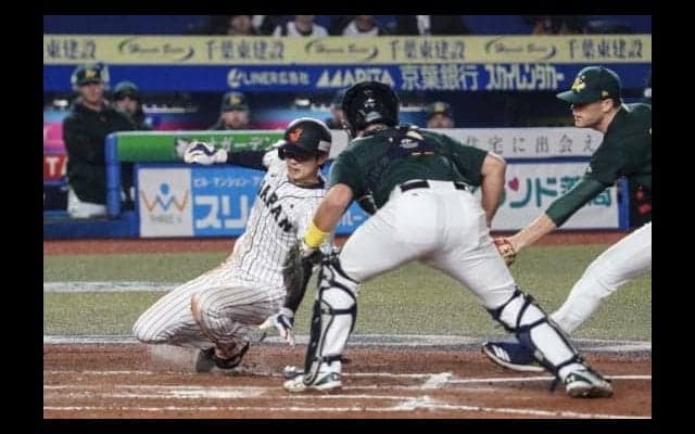 【プレミア12】“切り札”周東、大当たり！　二盗＆三盗→源田の意表突くセーフティーバントで同点