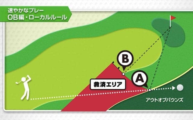 【おさらいゴルフ新ルール】速やかなプレーのために・OBのローカルルール