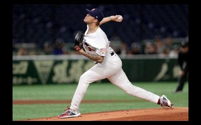 【プレミア12】米国、日本戦を先発回避のフックが初回から乱調　先頭四球から2失点