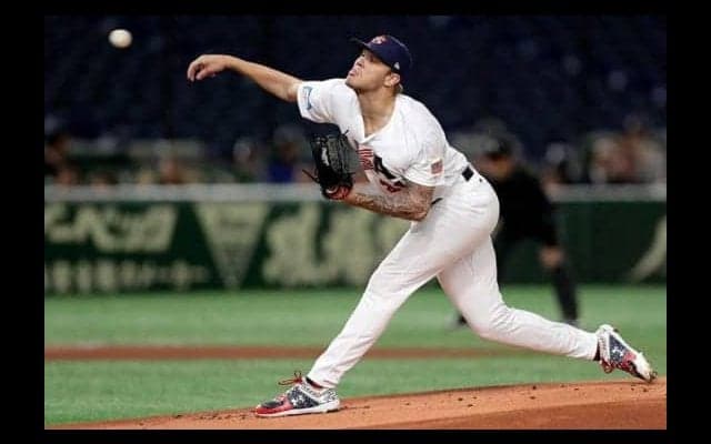 【プレミア12】米国、日本戦で登板回避の先発フックが5回5Kも豪州が2点リード