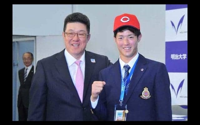 広島ドラ1森下の背番号は「18」に　ド軍移籍の前田健太以来5年ぶり復活