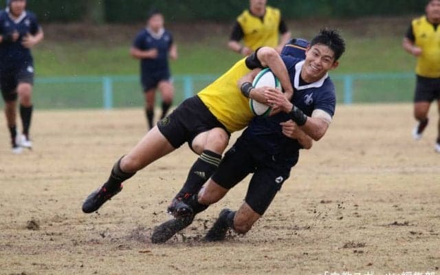【ラグビー部】全勝優勝を果たし、入れ替え戦に繋がる勝利!!高校同期対決となった楢崎は…