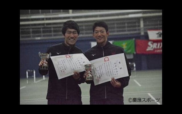 【テニス（男子）】今村が単複２冠達成！羽澤は単で準優勝、複で優勝！／全日本学生室内テニス選手権大会