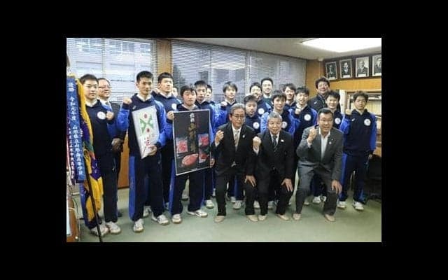 春高バレー出場の山形南にＪＡがコメと肉