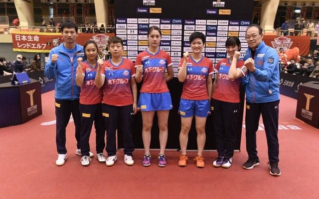 KA神奈川、首位日本生命に逆転勝ち　長﨑が今季無敗の陳破る ＜卓球・Tリーグ結果速報＞