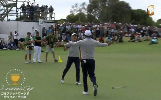 【動画】松山英樹＆アン・ビョンホン組が奮闘するも、ウッズ＆トーマス組に軍配