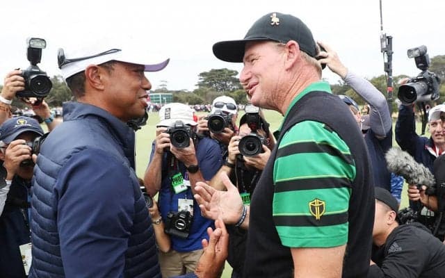 アーニー・エルスがプレジデンツカップ閉会式のスピーチで拍手喝采