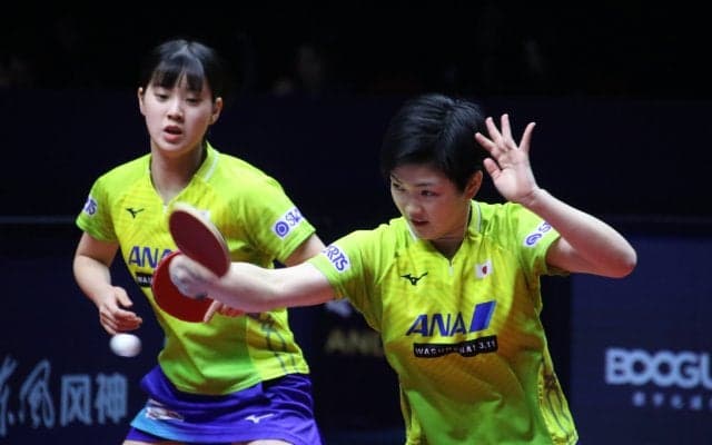 第1シードの木原・長崎が4強入り　次戦は中国の世界王者ペアと＜卓球・グランドファイナル＞