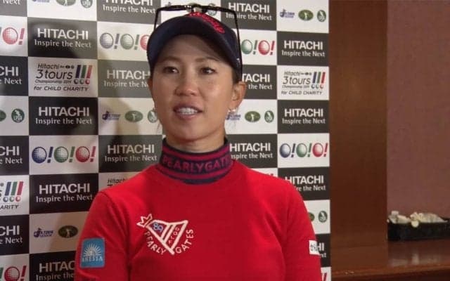 キャプテンの上田桃子、大会MVPの小祝さくらへインタビュー【Hitachi 3 Tours Championship】