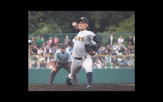 明石商・中森俊介も155キロが目標。奥川恭伸の動画鑑賞で気合を注入