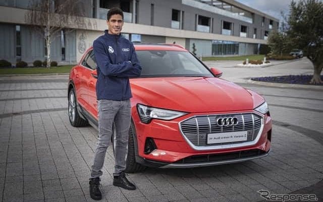 アウディ、「レアル・マドリード」の全選手に新車を納車…初のEVも