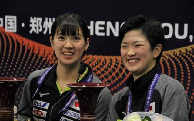 “ダブルみゆう”長﨑/木原、圧巻Vも「少しでも知ってもらえたら」＜卓球・グランドファイナル＞