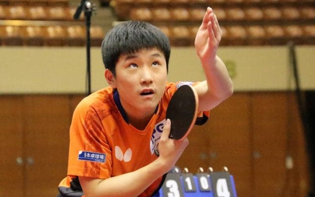 張本智和、決勝へ　地元仙台でストレート勝ち＜ジャパントップ12＞