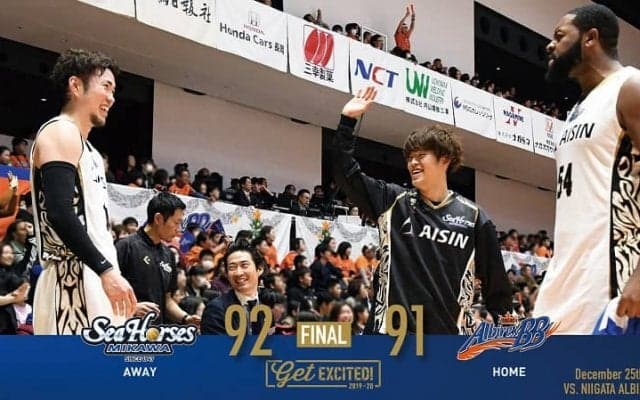 残り15秒で逆転3P！バスケ・三河、エース金丸の劇的シュートで1点差ゲームを制す