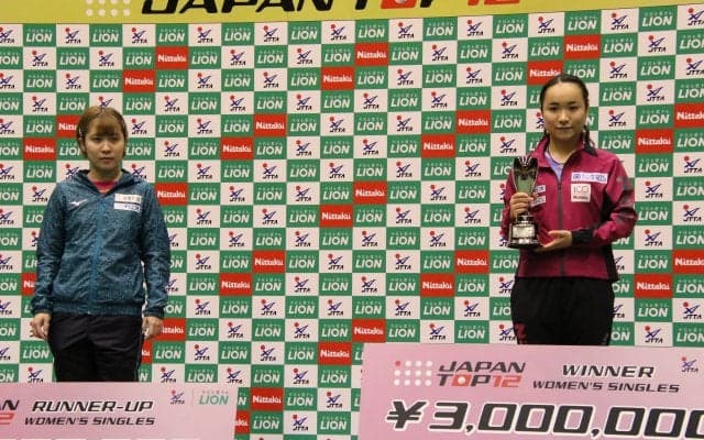 伊藤美誠、初優勝　張本智和は地元仙台で2連覇達成＜ジャパントップ12＞
