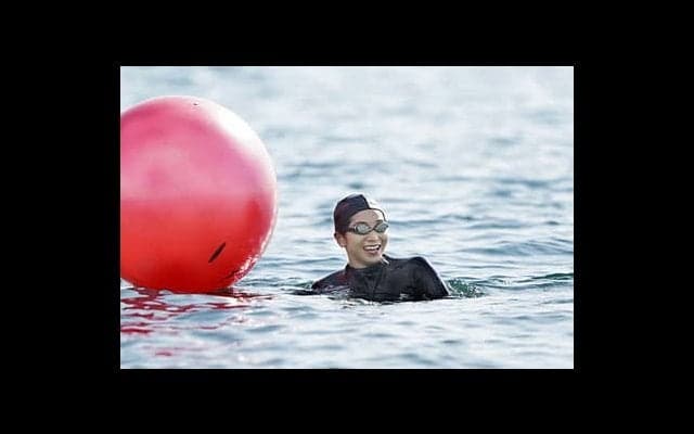 『傳谷英里香のGo for it！トライアスロン』第14回集団の中で泳ぐ時のポイント