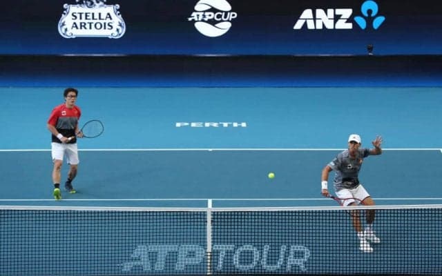 テニス日本代表 リーグ戦突破はスペインとの直接対決にかかる