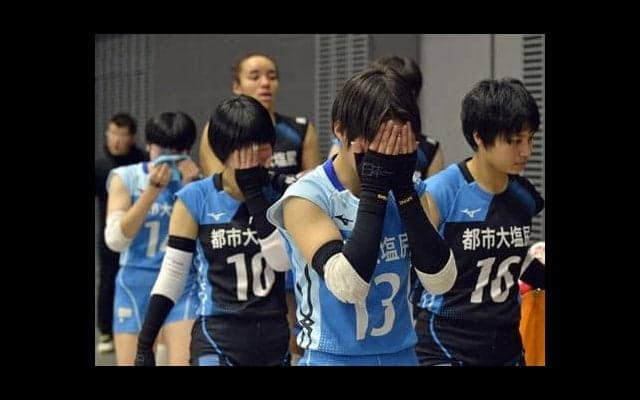 長野・東京都市大塩尻「急いでしまった」金蘭会に屈す　春高バレー