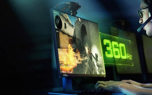 NVIDIA社がeスポーツ向け新ディスプレイを発表 リフレッシュレート360Hzは従来ディスプレイの6倍の速度