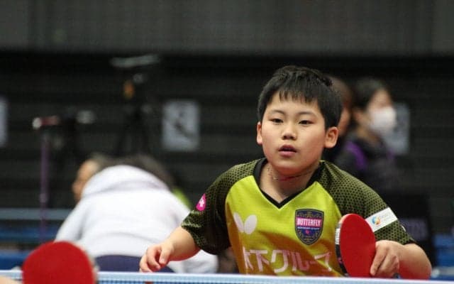 12歳・松島輝空、両ハンドで高校生を圧倒　「身長が昨年から7～8cm伸びた」＜全日本卓球2020＞