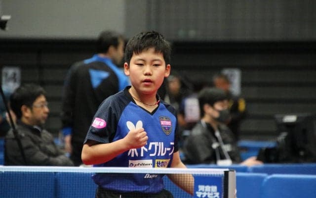 松島輝空、ベスト16進出　インターハイ準優勝校レギュラー下す＜全日本卓球2020＞