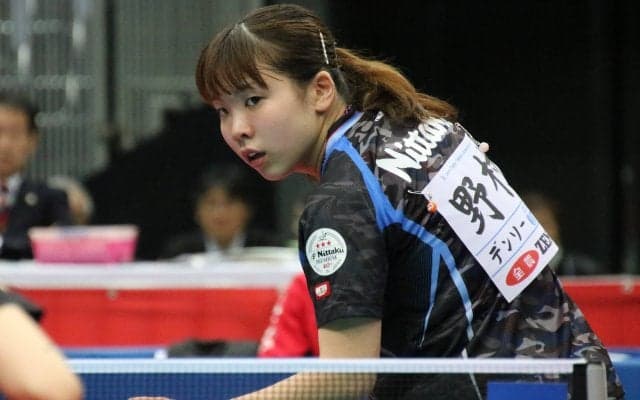 “黄金世代”野村萌、石川に苦杯も　伊藤ら同期に「少しでも追いつけるように」＜全日本卓球2020＞