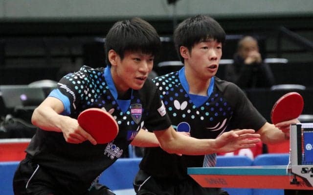 高校生王者・戸上/宮川、水谷/大島下しベスト4　「金メダルを目指していきたい」＜全日本卓球2020・男子複＞