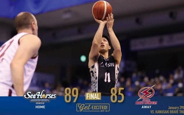 バスケ・三河、首位・川崎との接戦制す！エース不在もチーム力で戦う姿にファン熱狂