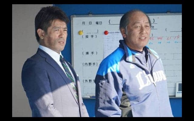 侍J稲葉監督が西武キャンプを視察　14年ぶり復帰の松坂大輔とも接触