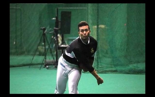鷹・千賀、第3クールでブルペン入りも　室内練習場で全力投球「右足も使った」