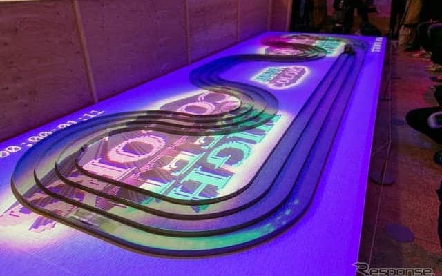 光と映像、音で彩るミニ四駆　ソニーのテクノロジーを用いたコースが渋谷に登場
