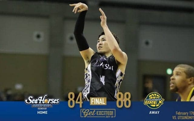 バスケ・三河、エース金丸が奮起の27得点！追い上げるも一歩届かず