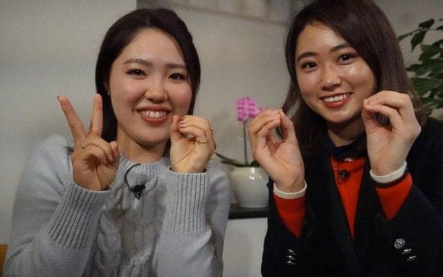 高校のクラスメイト同士が晴れて女子プロゴルファーに・古江彩佳と安田祐香のラウンジトーク