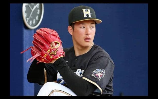 日ハム吉田輝、OP戦初登板で1回を無失点投球　先頭に四球も併殺打でピンチ断つ