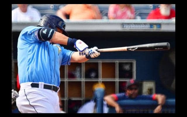 【MLB】筒香嘉智が“メジャー初本塁打”　左中間の電光掲示板直撃の豪快弾、まだOP戦打率10割