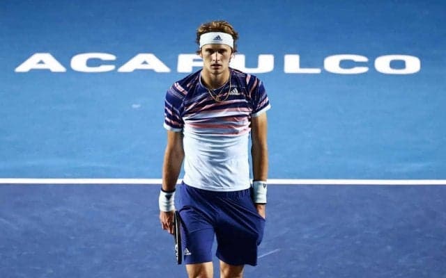 ズベレフがまたもダブルフォルトの沼にハマる。全豪OPから一転