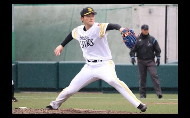 鷹・高橋純、2軍戦で2回零封　雨で予定の3回投げられずも「真っ直ぐの感じいい」