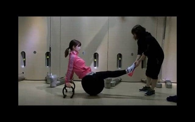 ゴルフコアを使用した体幹トレーニング