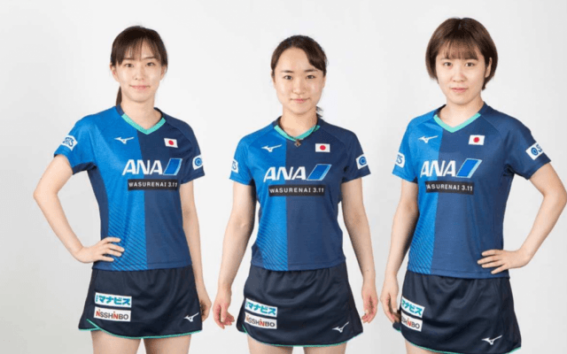 卓球男女日本代表が着用するオフィシャルユニフォーム発表