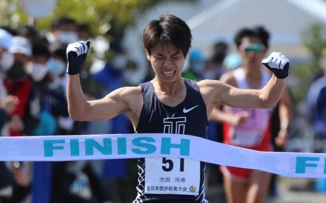 [陸上競技]能美競歩で池田が優勝し代表内定！  成岡、長山も入賞と東洋大の強さ顕在