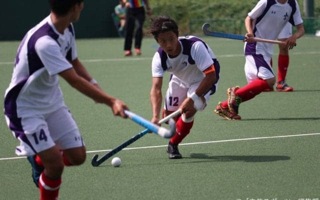 【ホッケー部男子】４年生卒業記念　「男磨き」　主将・福田博之